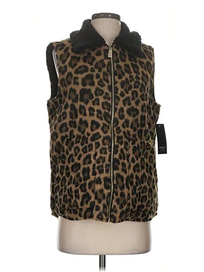 Pre-owned Sanctuary Faux Fur Vest In Brown