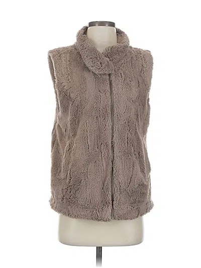 Pre-owned Sanctuary Faux Fur Vest In Gray