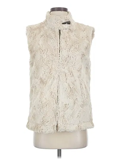Pre-owned Sanctuary Faux Fur Vest In Ivory
