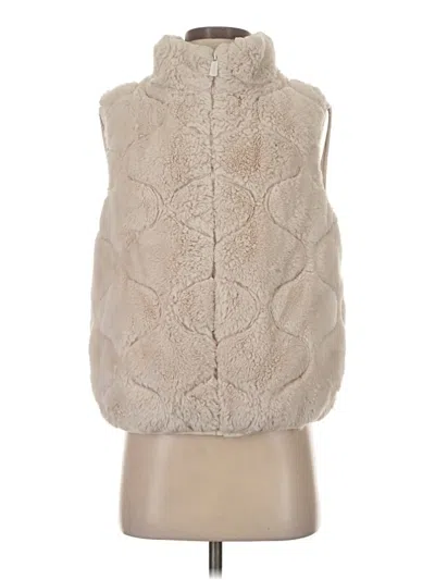 Pre-owned Sanctuary Faux Fur Vest In Ivory