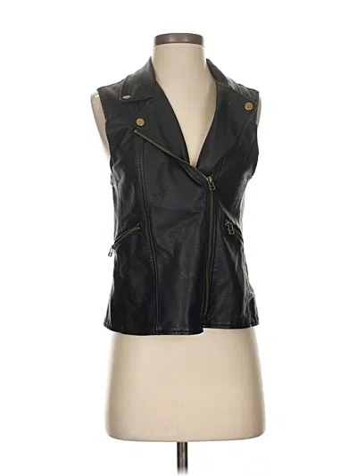Pre-owned Sanctuary Faux Leather Jacket In Black