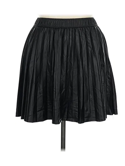 Pre-owned Sanctuary Faux Leather Skirt In Black
