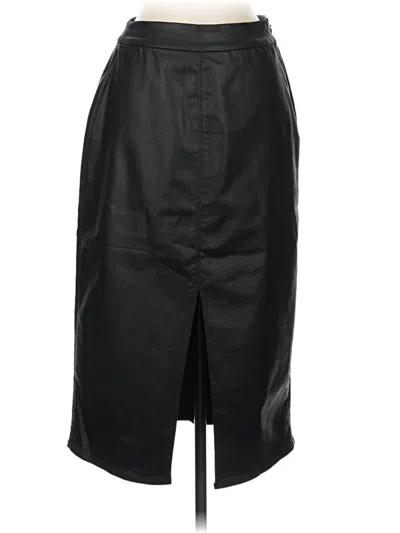 Pre-owned Sanctuary Faux Leather Skirt In Black