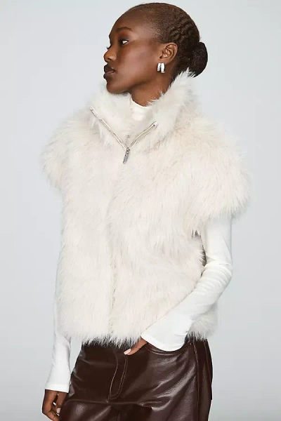 Sanctuary Faux-fur Vest Jacket In Multi