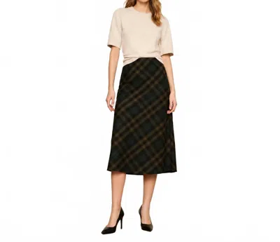 Sanctuary Favorite Slip Skirt In Forest Plaid In Multi