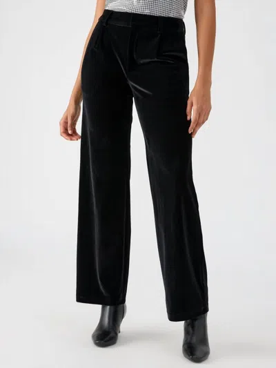 Sanctuary Faye Velvet Trouser In Black