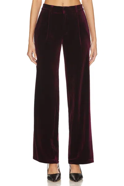 Sanctuary Faye Velvet Trouser In Purple