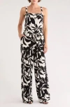 Sanctuary Feel Good Jumpsuit In Black And White In Multi