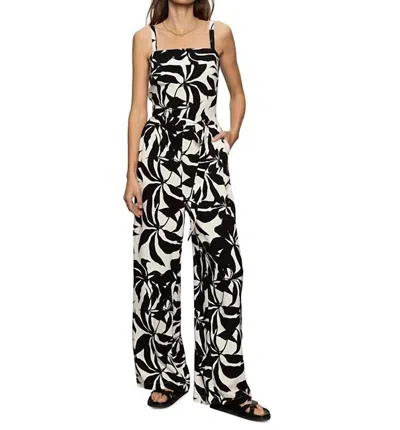 Sanctuary Feel Good Jumpsuit In Black And White