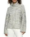 Sanctuary Cozy Mornings Turtleneck Sweater In Light Grey Multi