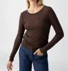 Sanctuary Femme Crew Tee In Coffee