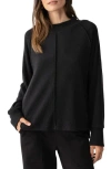 Shop Sanctuary Fireside Exposed Seam Knit Tunic In Black