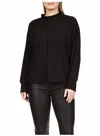 Sanctuary Fireside Long Sleeve Tunic Sweater In Mink In Black