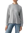 Sanctuary Fireside Exposed Seam Knit Tunic In Grey