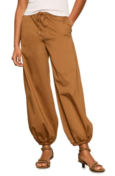 Sanctuary Float On Stretch Cotton Balloon Pants In Brown