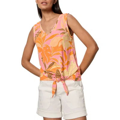 Sanctuary Floral Print Cotton Blend Tank In Pink