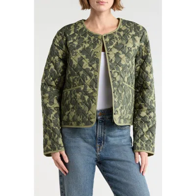 Sanctuary Floral Quilted Jacket In Multi