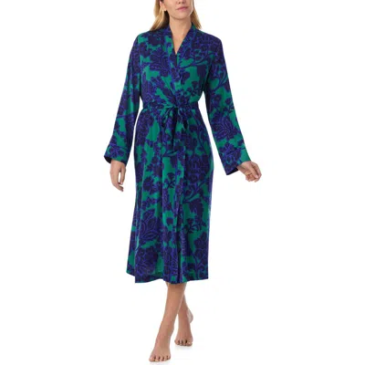 Sanctuary Floral Short Robe In Blue