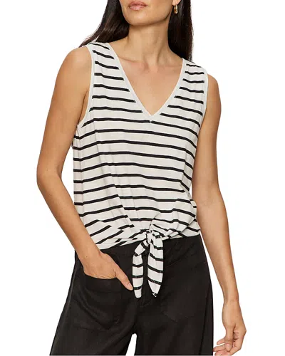 Sanctuary Floral V Neck Tie Front Tank In Purple