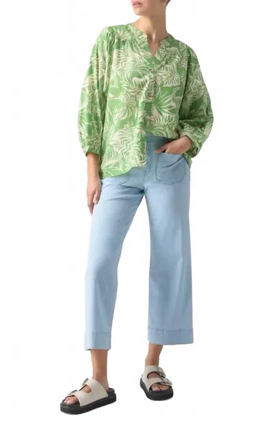Sanctuary Flow With Me Blouse In Cool Palm In Multi