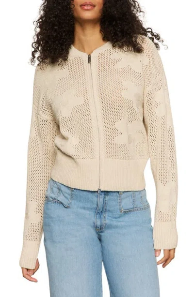 SANCTUARY SANCTUARY FLOWER POP OPEN STITCH JACKET