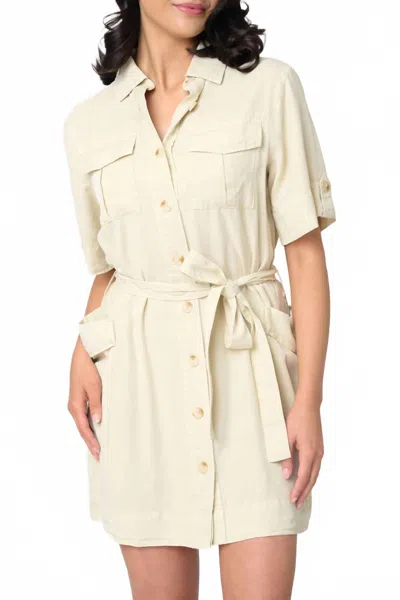 Sanctuary Fluid Surplus Dress In Birch In White