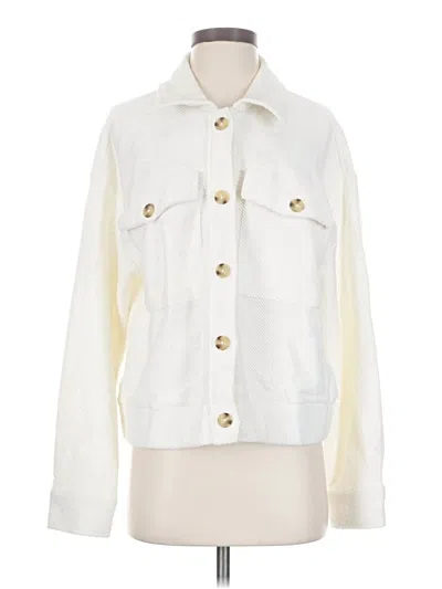 Pre-owned Sanctuary For Anthropologie Cardigan Sweater In White