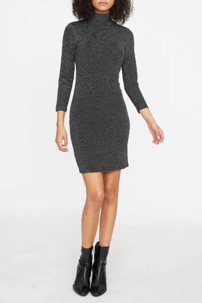 Sanctuary Forget Me Not Dress In Black/silver Stripe In Multi