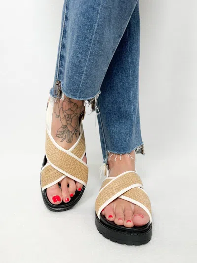 Sanctuary Freedom Sandal In Natural/milk In Multi
