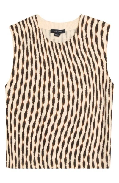 Sanctuary Fuzzy Leopard Shell In Animal Print