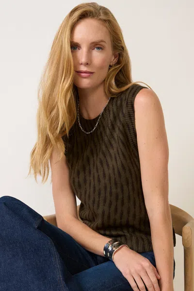 Sanctuary Fuzzy Leopard Tank Top In Brown