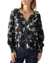 Sanctuary Garden Print Button-up Shirt In Green