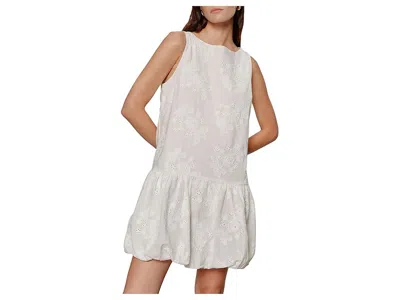 Sanctuary Garden Cotton Eyelet Bubble Hem Minidress In White