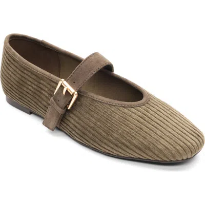 Sanctuary Gia Mary Jane Flat In Green