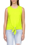 Sanctuary Good Days Tie Hem Tank In Green Ener
