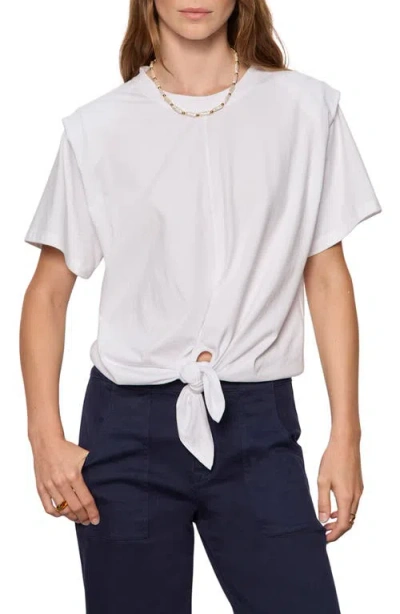 Sanctuary Good To Go Tie Hem T-shirt In White