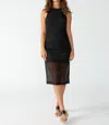 Sanctuary Halter Crochet Dress In Black In Black