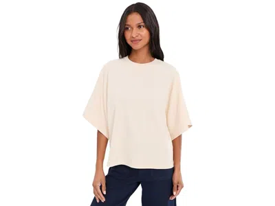 Sanctuary Haven Cape Sleeve T-shirts Women's Clothing Bone: Lg (us 10-12), Cotton In Neutral