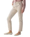 Sanctuary Hayden Sculpted Cotton Blend Cargo Pants In Toasted Almond
