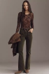 Sanctuary Hayden Corduroy Bootcut Pants In Green