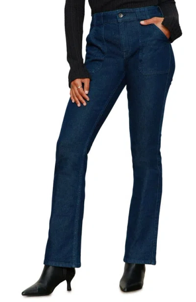 Sanctuary Hayden Utility Bootcut Jeans In Blue
