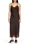 Sanctuary Heart Printed Slip Dress In Confetti Hearts In Black