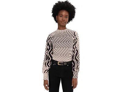 Sanctuary Hi Crew Blouse In Gray