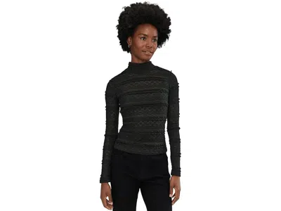 Sanctuary High Crew Lace T-shirts In Black