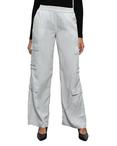 Sanctuary High Rise Cargo Pants In Pearl Blue