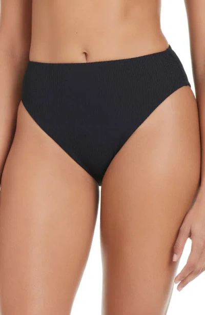 Sanctuary High Waist Bikini Bottoms In Black