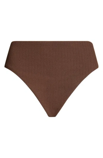 Sanctuary High Waist Bikini Bottoms In Brown