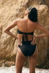 Sanctuary High-waist High-leg Bikini Bottoms In Black