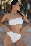 Shop Sanctuary High-waist High-leg Bikini Bottoms In White