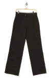 Sanctuary High Waist Modern Straight Leg Pants In Black